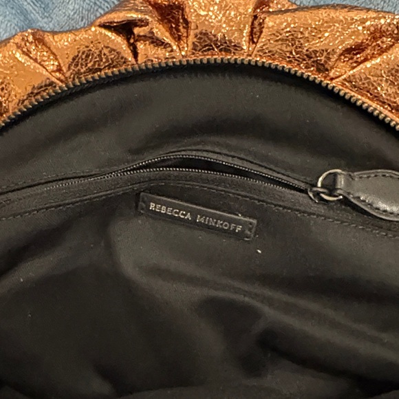 Rebecca Minkoff Shimmering Copper Wristlet - Picture 2 of 3